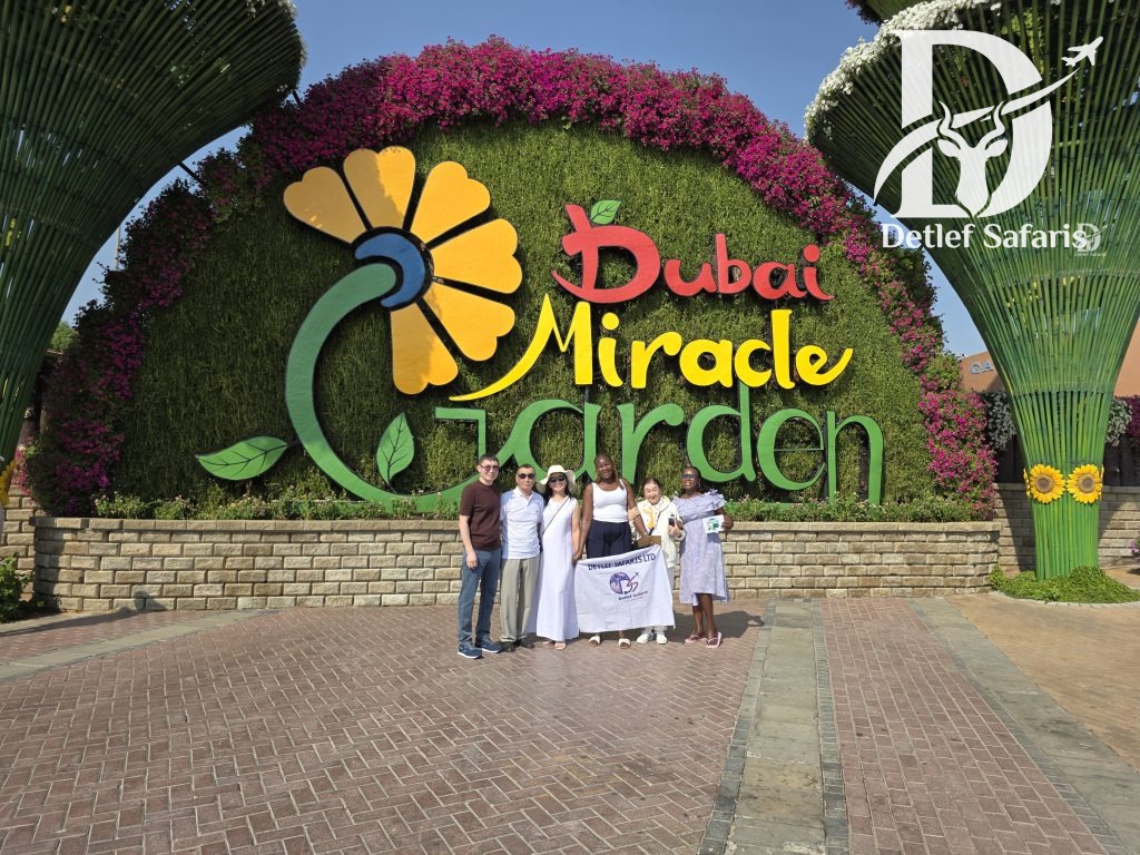 Group photo at Dubai Miracle Garden