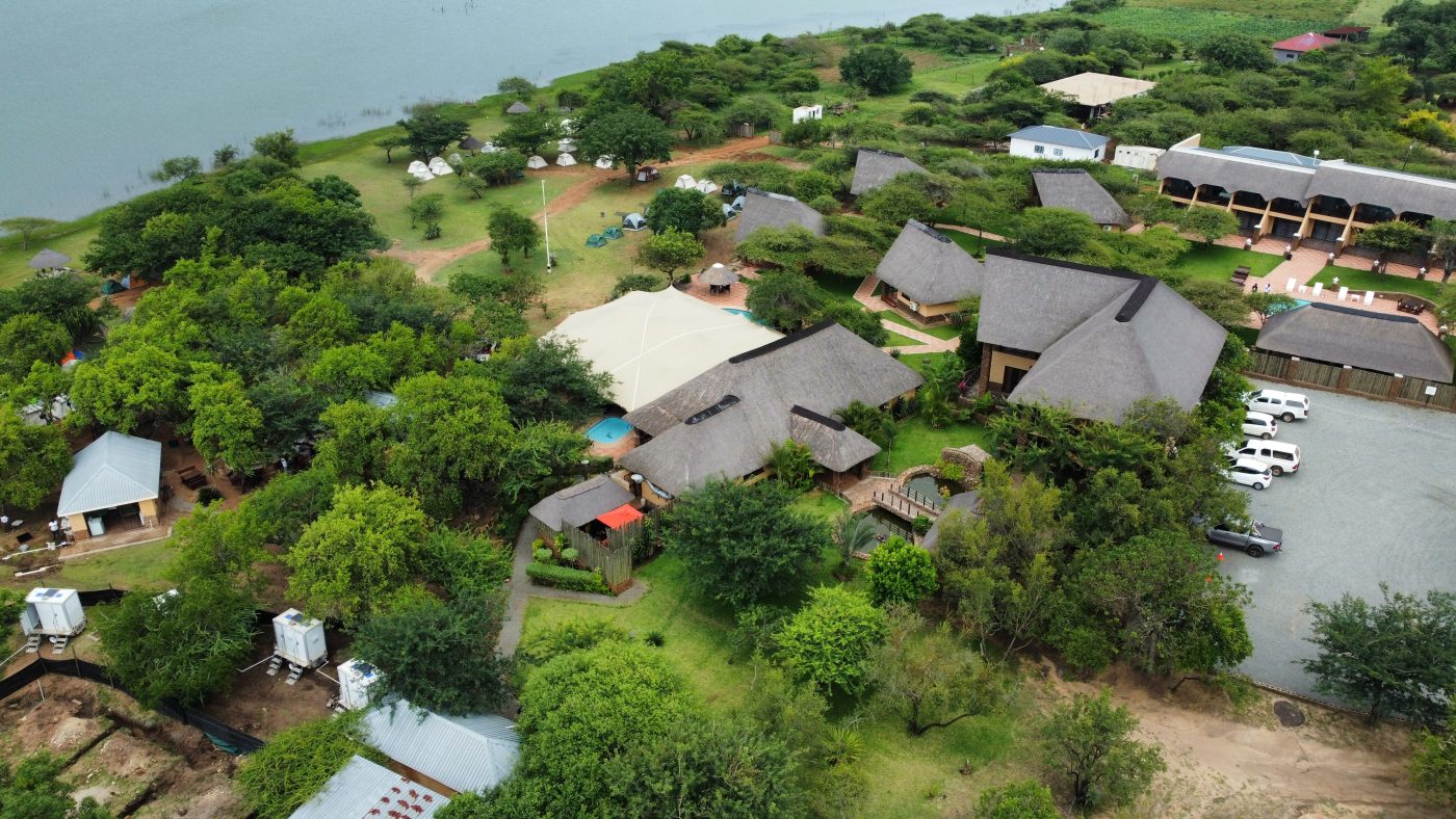 Akagera Game Lodge overlooking Lake Ihema, Akagera National Park, Rwanda