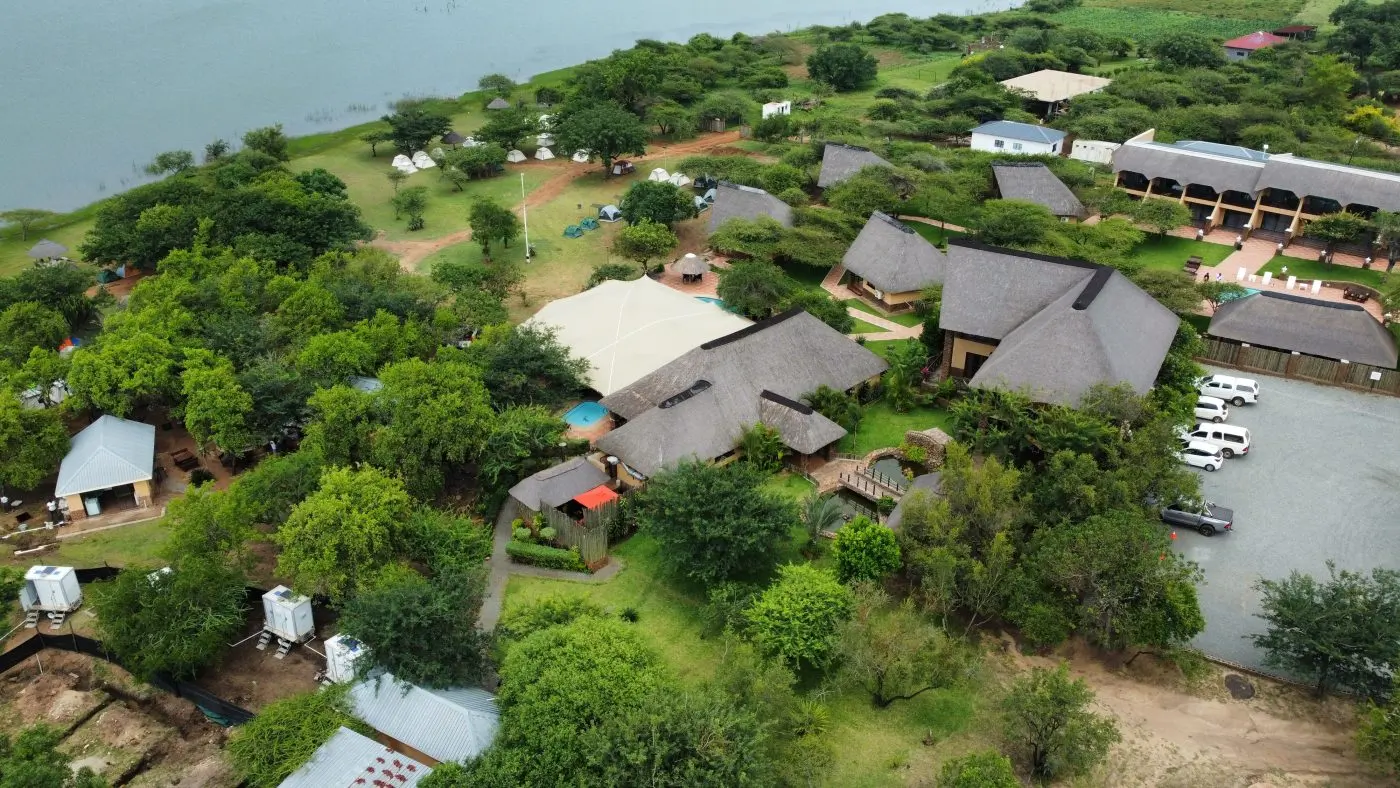Akagera Game Lodge overlooking Lake Ihema, Akagera National Park, Rwanda