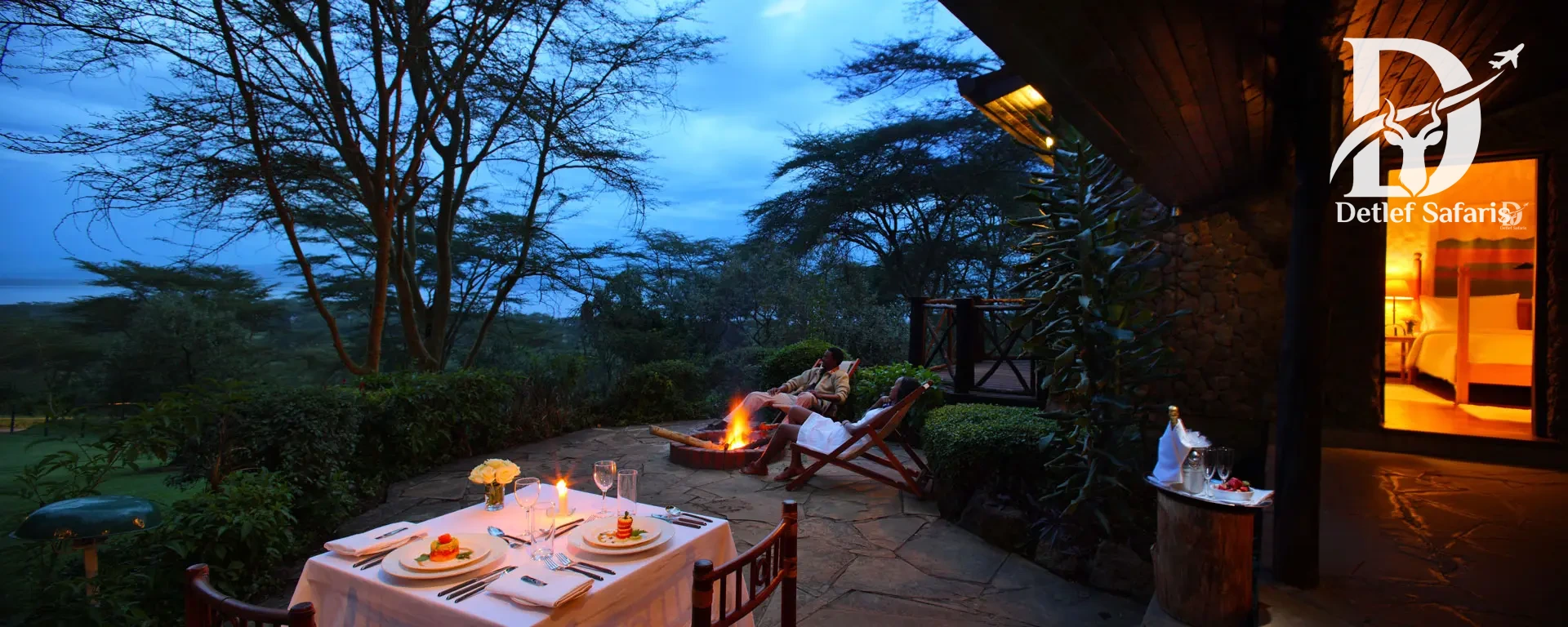 Sarova Lion Hill Game Lodge terrace overlooking Lake Nakuru, Kenya
